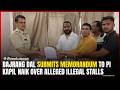Bajrang Dal Submits Memorandum to PI Kapil Naik Over Alleged Illegal Stalls