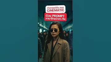 ทำภาพเท่ห์ๆ แนว Cinematic ด้วย prompt ภาษาไทยง่ายๆ กัน #aiสร้างภาพ #chatgpt #tutorial #digitaltan