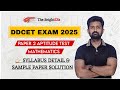 DDCET EXAM 2025 PAPER 2 APTITUDE TEST | MATHEMATICS SYLLABUS AND MODEL PAPER MCQs SOLUTION | DDCET