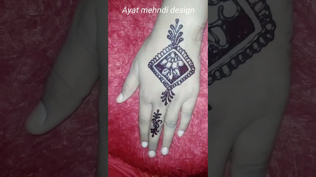 back hand mehndi pattern||@ayat mehndi design 2.0