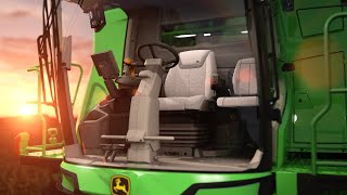 KABINE erster Klasse X9 INSIDE | John Deere Mähdrescher