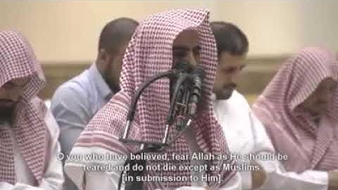 ما تيسر من سورة( آل عمران) بصوت القارئ محمد اللحيدان