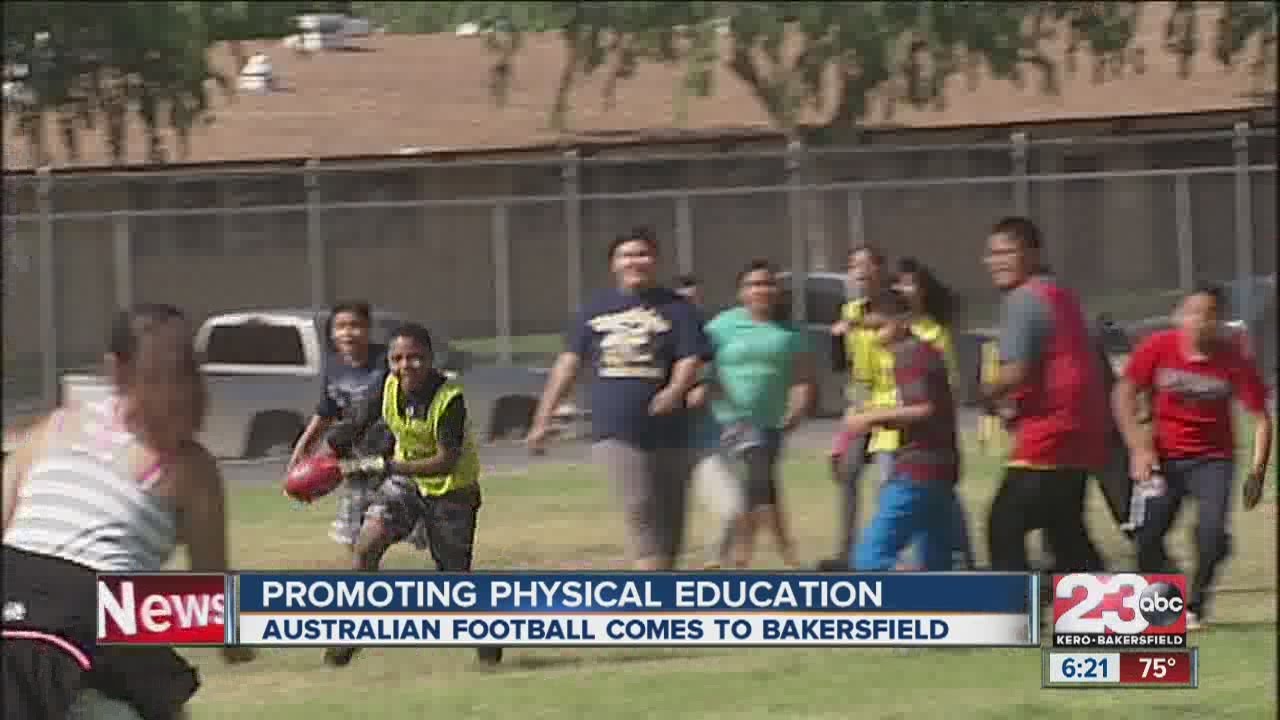Promoting physical education at Bakersfield school with Australian