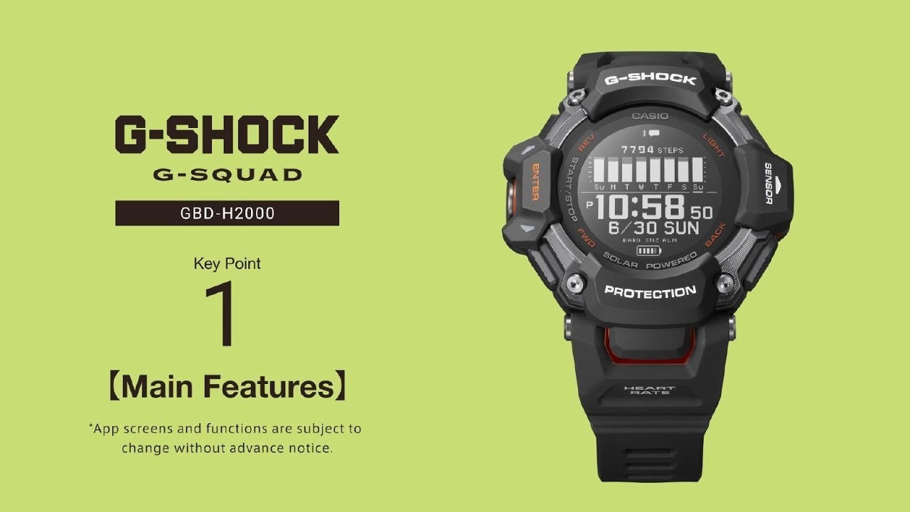 🤗 Tip1 📣 GBD-H2000 G-Shock 3515 G-SQUAD Main Features - Easy Tutorial 💪