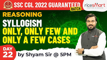 Syllogism Reasoning Class - 3 by Shyam Asare | Reasoning for SSC Exams