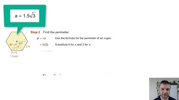 Geometry 10-3 Areas of Regular Polygons: Problem 3 - Using Special Triangles to Find Area