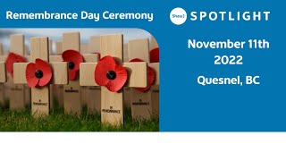 Remembrance Day 2022, Quesnel BC