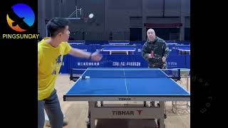 coach Chen 19 - How to return the pendulum serve #tabletennis #pingpongtips