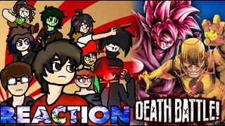 Goku Black VS Reverse Flash DEATH BATTLE reaction with friends