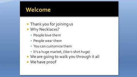 Necklace Blueprint - Week 1 - Video 1.1   Introduction