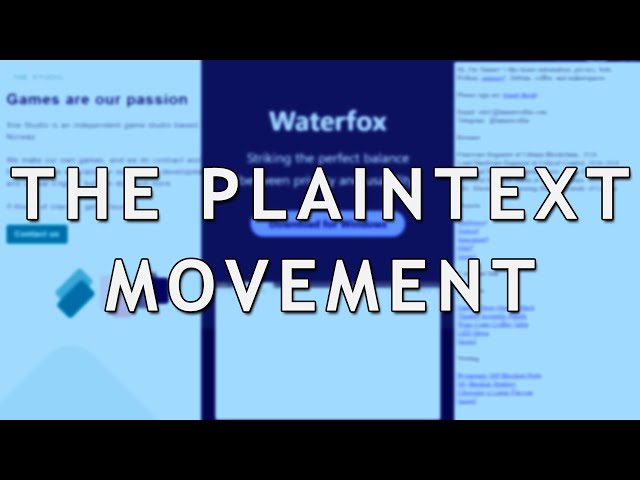 A New(?) Era to Web Design! - The Rise of Plain Text Websites class=