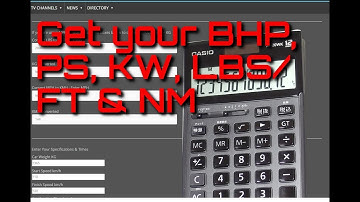 Engine Power Calculator - Online (Link in Description)