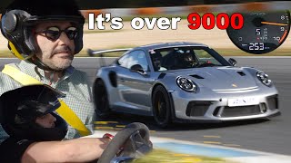 Porsche 911 GT3 RS 9000 RPM Scream & Near-Miss at Estoril! - 1:53.68