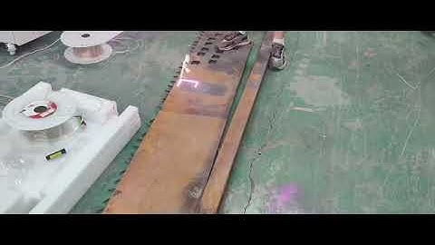 Test video of our customer 3000w fiber laser cleaning machine