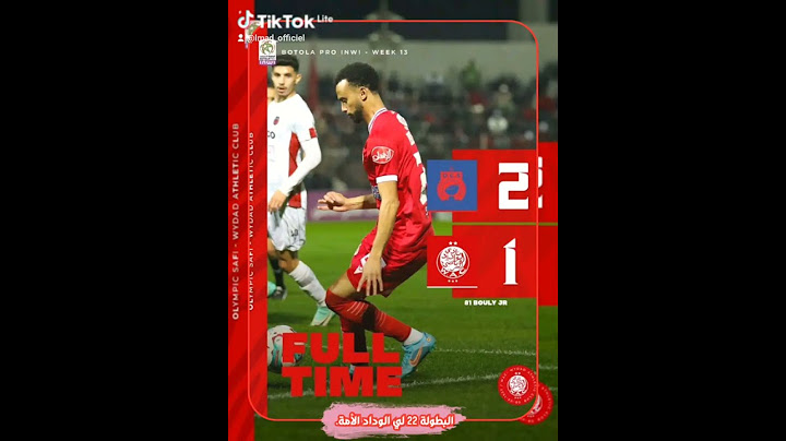 #نـهـايـة_الـمـبـاراة، 🔥⚽🔴⚪✅أولمبيك آسفي 2-1 الوداد الرياضي ⚽| #البطولة_الإحترافية_إنوي.. الجولة 13.