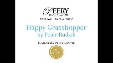 Happy Grasshopper by Peter Rudzik (RCM Level 4 List C 2022 Celebration Series)
