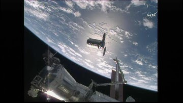 Orbital ATK Cygnus OA-6 "SS Rick Husband" Rendezvous, Grapple, & Berthing (time lapse)