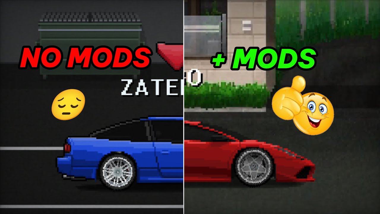 CÓMO INSTALAR MODS A PIXEL CAR RACER 🗣️🔥 || 