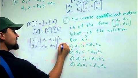 CSET Math Single Subject  Matrix/Determinant MC Practice Multiple Choice Q#b)