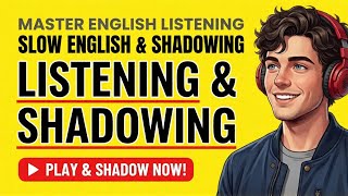 Build Your English Fluency | Slow Listening & Shadowing Practice | B1-B2 English Podcast