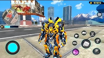 Bumblebee jet robot car transformation Multiple Car Games #4 - Android Gameplay
