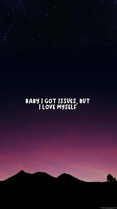 Talk (Sped Up Lyrics) - Salvatore Ganachi | Status | 'Baby, I got issues, but I love myself.. 🎶🎶💔'