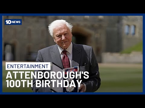 Video Sir David Attenborough Celebrates His 100th Birthday 10 News
