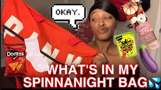 WHAT'S IN MY SPINNANIGHT BAG 🍆💦 