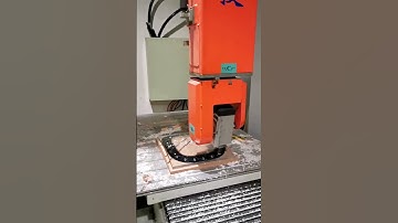 Non-metals get complex shapes cut fast and precise on this five-axis CNC. #cnc #cncmachine5axis