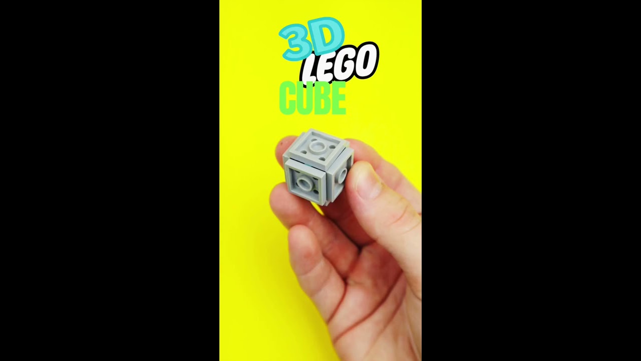 ILLEGAL 3D LEGO Cube Tutorial Shorts