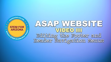 Editing the Footer & Header Navigation Menus