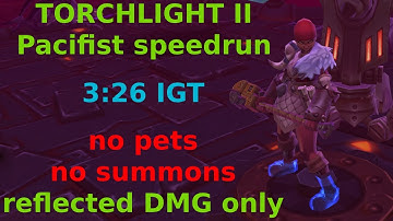 Worlds first Pacifist speedrun for Torchlight II (3:26 IGT)