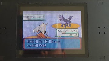 Pokemon Ruby - Battle vs Magma Admin Tabitha