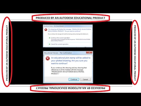 Video: Cara Membuang Versi Pendidikan Di AutoCAD