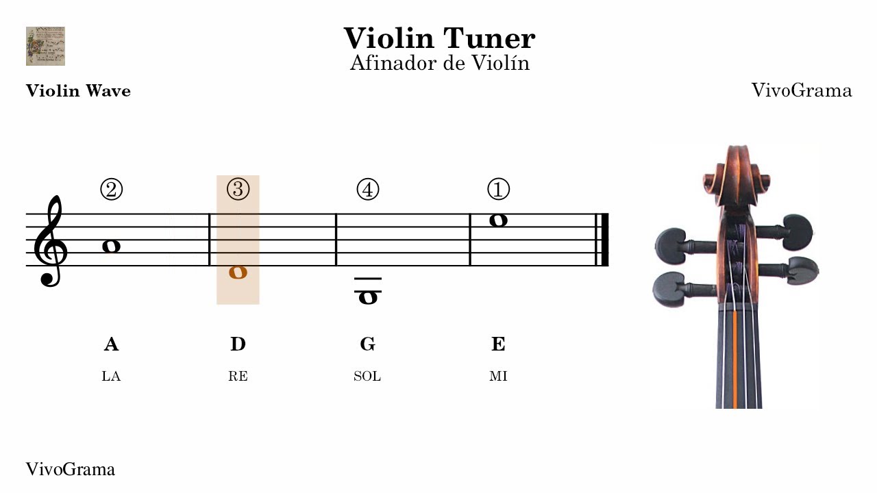 🎼 Standard Online Violin Tuner / Afinador de Violín Estándar Online - A /  LA \u003d 440 Hz - YouTube