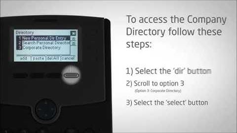 Cisco SPA504G Training Part 3 -  Searching the company directory