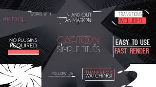How to Use Cartoon Simple Titles Title Animation in Your Edits