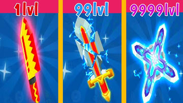 Idle Merge Knife Cut the Grass! MAX LEVEL KNIFE EVOLUTION in  Idle Merge Knife Cut the Grass!