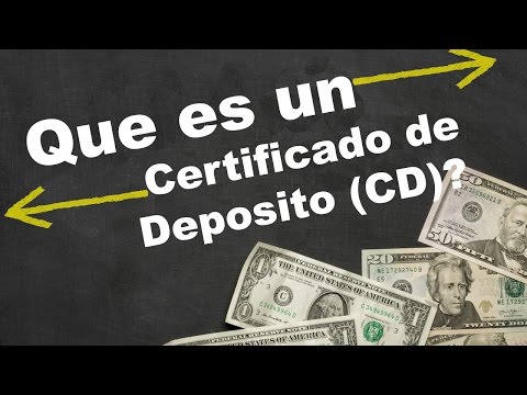 Vídeo: Diferencia Entre Certificado De Depósito (CD) Y Papel Comercial