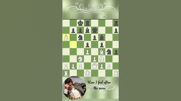 HOW i feel after the Move (bishop Sacrifice) #chess #chessmate #chesstactics #bishop