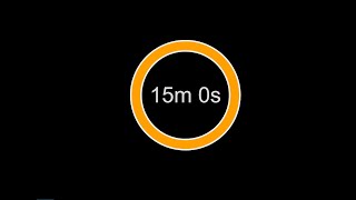 Silent 15 Minute Timer | Visual Progress Bar Timer