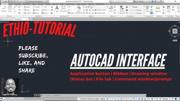 AutoCAD Tutorial in Amharic | Interface: How to set AutoCAD Interface #05