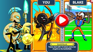 Stick War Legacy 🤯 Vs BLACK 🔥 Voltaic Spearton, Golden Spearton, Golden Archidon,Lava Archidon ❤️🔥