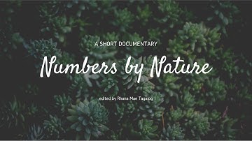 Nature by Numbers - MATH031