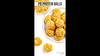 This one ingredient makes these Peanut Butter Protein Balls #shorts screenshot 1