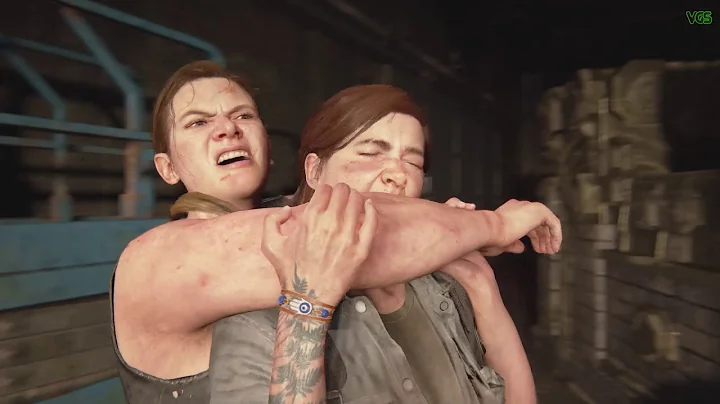 The Last of Us Part 2 - Abby + Ellie Mid game Boss Fight // Abby Shows Mercy