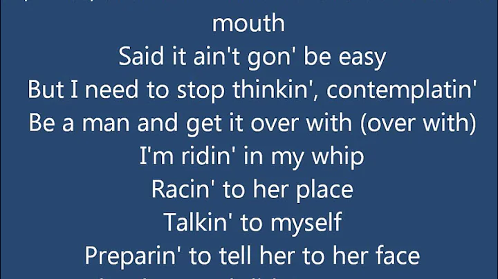 Usher - Confessions Part II lyrics