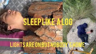 Sleeping Like  A Log + Lights are on But Nobody&#39;s home [ Idiom  Explained]