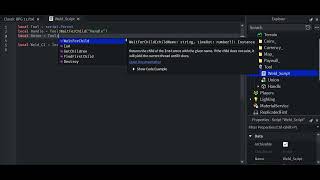 Welding Script For My Sword ; Roblox Lua