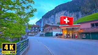 Lauterbrunnen  Suiza  / Tour a pie  El pueblo es realmente bonito y merece una visita.4K ✨